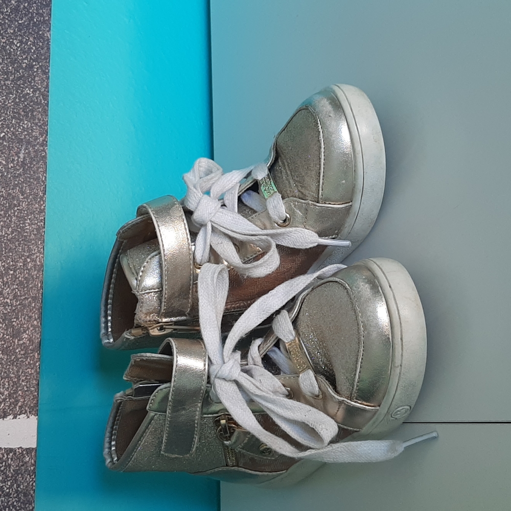 Michael Kors gold high tops Size 10